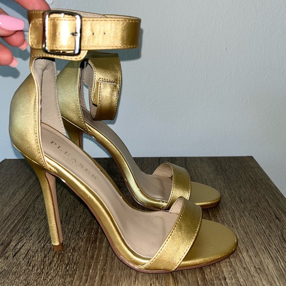 Gold heels